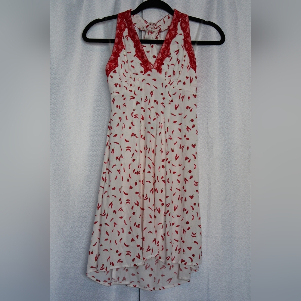 NWT Wild Fable Chili Pepper Halter Mini Dress – Size S or M - Picture 2 of 11